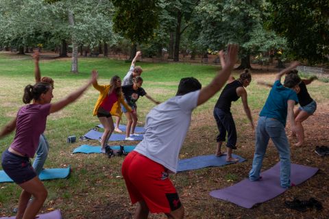 Yoga im Park